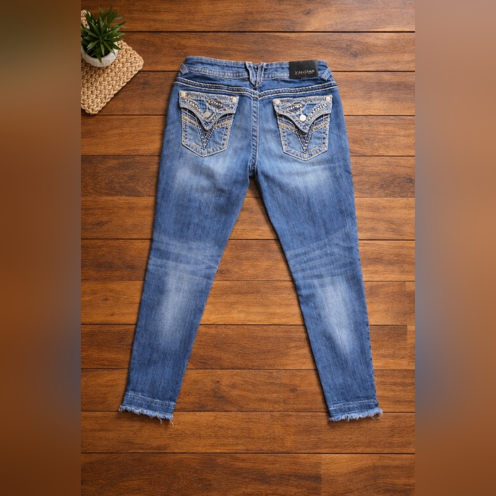 Vigoss “The New York Skinny” Jeans Size 7/8 | Studded Pocket Embellished